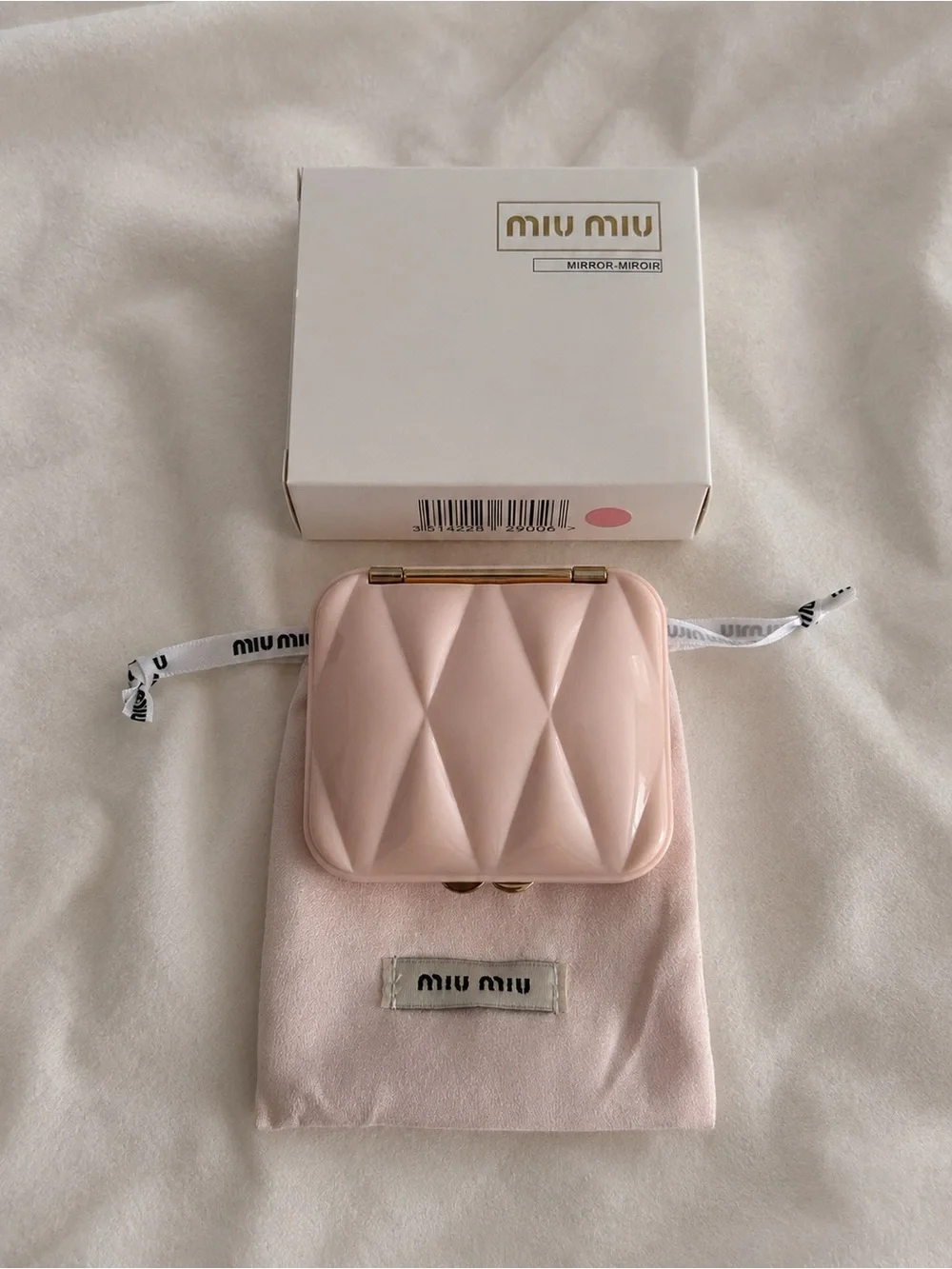 Miu Miu Pink Compact Mirror